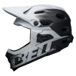 Bell Super DH Spherical MIPS Matte Black/white S 52-56 Cm Helm -Fahrradladen bell super dh shperical mips matte black white helm 7