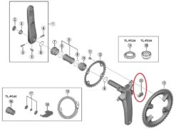 Shimano Dura Ace FC-R9200-P Powermeterkurbel Abdeckkappe Rechts