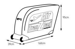 TranZBag Air Velo - Lufttransporttasche Schwarz -Fahrradladen tranzbag air masse